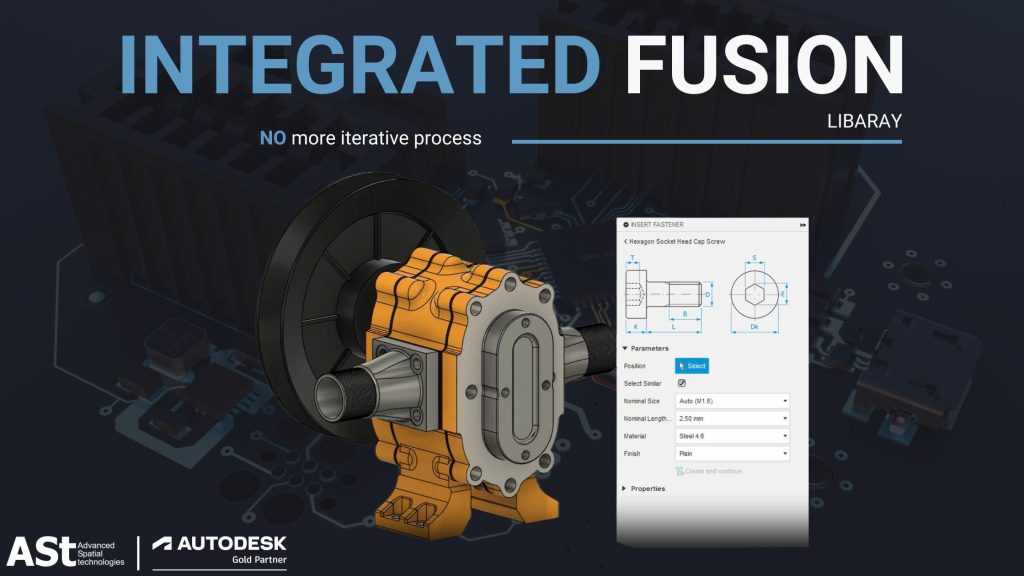 Autodesk Fusion Now Has an Integrated Fasteners Library 